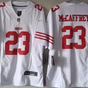 Christian McCaffrey 49ers White Jersey
